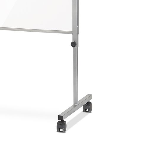 Mampara Móvil de Metacrilato Regulable en Altura con Pantalla Acrílica de 3 mm de 80 cm Ancho Interior