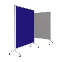 Mampara "Ten-Limit" pizarra blanca 100 x 180 cm. con ruedas
