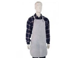 Mandil para soldador faru cuero al cromo con tiras de serraje y anillas 600x900 mm