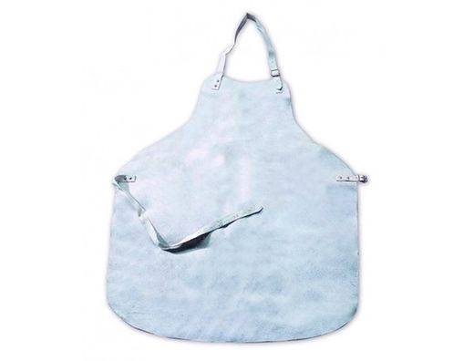 Mandil para soldador faru cuero al cromo con tiras de serraje y anillas 600x900 mm