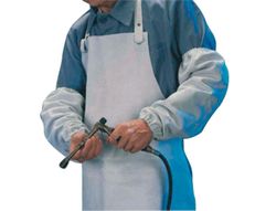 Manguito para soldador faru cuero al cromo puño elastico y cordon sujecion superior