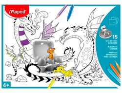 Mantel para colorear maped individual DIN A3 pack de 15 unidades surtidas