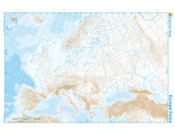 Mapa mudo b/n din A4 Europa -fisico