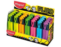 MAPED Expositor marcadores fluorescentes Peps 28ud 113x182x80mm Colores surtidos 742537