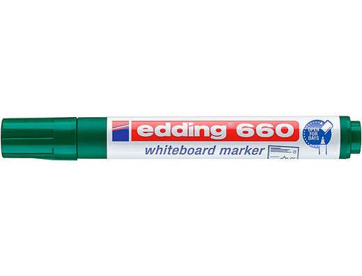 Marcador Edding 660 verde para pizarra blanca