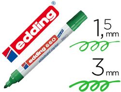 Marcador Edding 660 verde para pizarra blanca