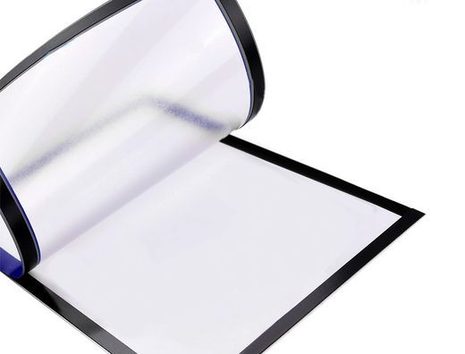 Marco porta anuncios liderpapel magnetico din a4 dorso adhesivo removible color azul