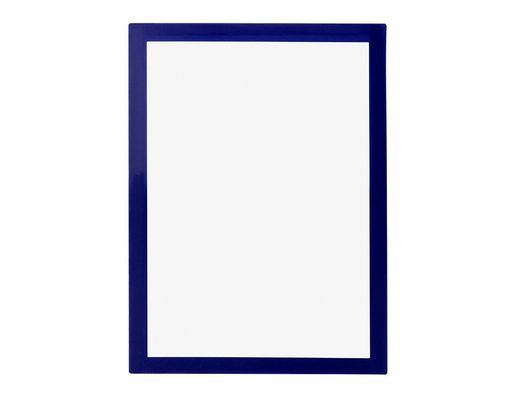 Marco porta anuncios liderpapel magnetico din a4 dorso adhesivo removible color azul