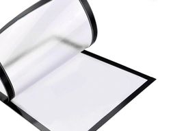 Marco porta anuncios liderpapel magnetico din a4 dorso adhesivo removible color negro
