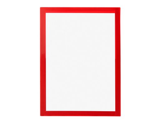 Marco porta anuncios liderpapel magnetico din a4 dorso adhesivo removible color rojo
