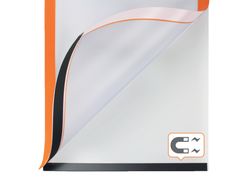 Marco porta anuncios nobo din A3 marco magnetico autoadhesivo color naranja pack de 2 unidades