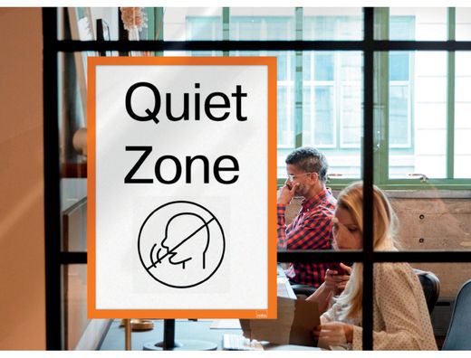 Marco porta anuncios nobo din A3 marco magnetico autoadhesivo color naranja pack de 2 unidades