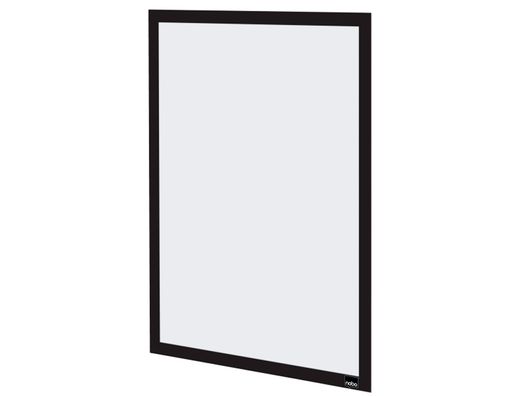 Marco porta anuncios nobo din A3 marco magnetico autoadhesivo color negro pack de 2 unidades