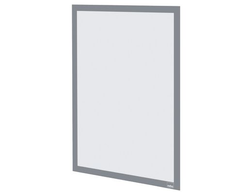 Marco porta anuncios nobo din A3 marco magnetico autoadhesivo color plata pack de 2 unidades