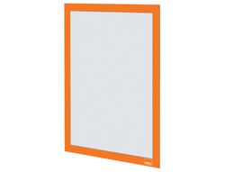 Marco porta anuncios nobo din A4 marco magnetico autoadhesivo color naranja pack de 2 unidades