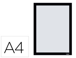 Marco porta anuncios nobo din A4 marco magnetico autoadhesivo color negro pack de 2 unidades