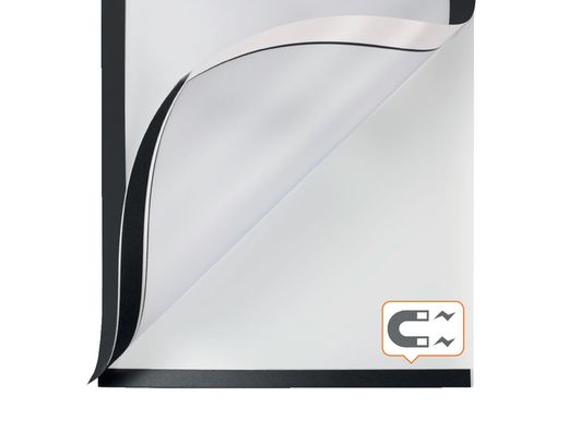 Marco porta anuncios nobo din A4 marco magnetico autoadhesivo color negro pack de 2 unidades
