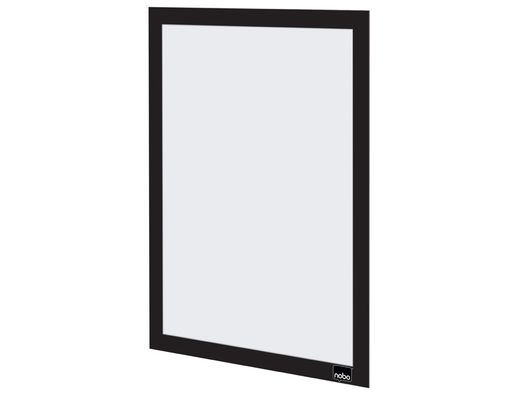 Marco porta anuncios nobo din A4 marco magnetico autoadhesivo color negro pack de 2 unidades