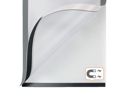 Marco porta anuncios nobo din A4 marco magnetico autoadhesivo color plata pack de 2 unidades