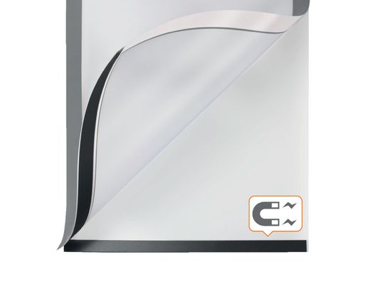 Marco porta anuncios nobo din A4 marco magnetico autoadhesivo color plata pack de 2 unidades