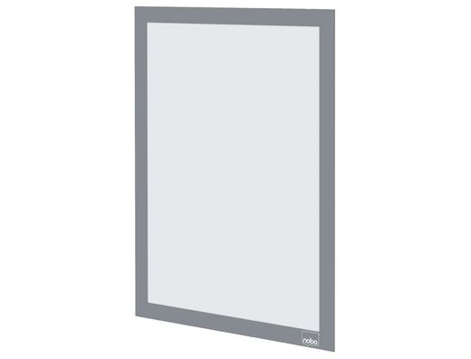 Marco porta anuncios nobo din A4 marco magnetico autoadhesivo color plata pack de 2 unidades