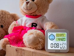 Medidor de aire orium quaelis 20 medidor de co2 y cov superficie 30 m2 pantalla lcd color blanco 64x56 mm