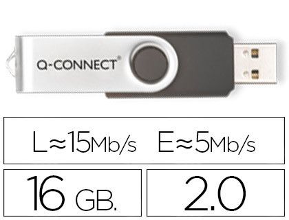 Memoria Usb Q-Connect Flash 16 Gb 2.0