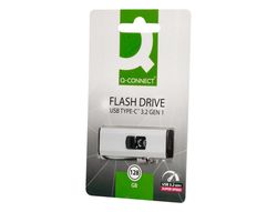 Memoria usb q-connect flash drive 128 gb 3.2 tipo c