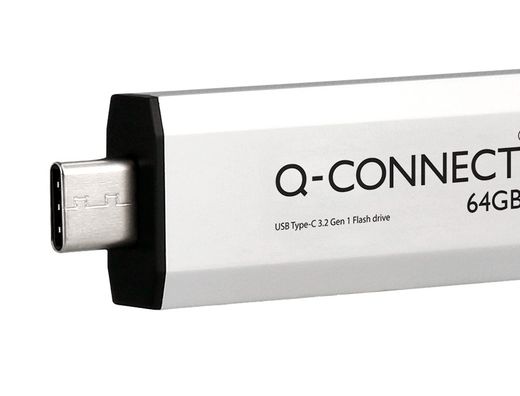 Memoria usb q-connect flash drive 64 gb 3.2 tipo c
