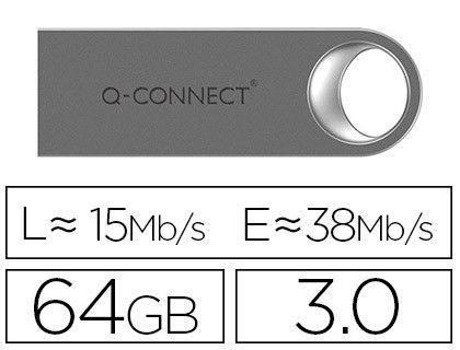 Memoria usb q-connect flash premium 64 gb 3.0
