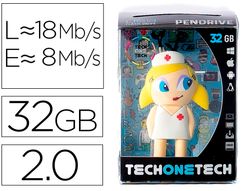 Memoria usb tech on tech enfermera kitty 32 gb