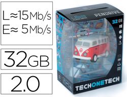 Memoria usb tech on tech hippy van bang camper 32 gb