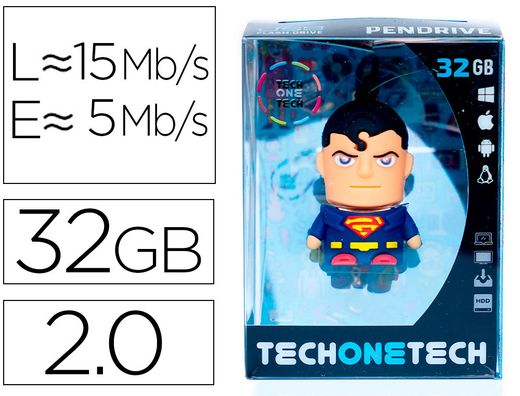 Memoria usb tech on tech super s 32 gb