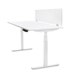 Mesa 160 cm Regulable En Altura Electricamente Con 3 Telescopicos Blanco