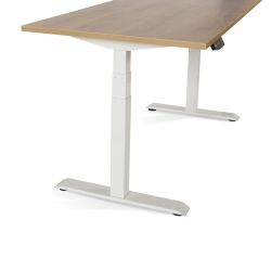 Mesa 160 cm Regulable En Altura Electricamente Con 3 Telescopicos Blanco