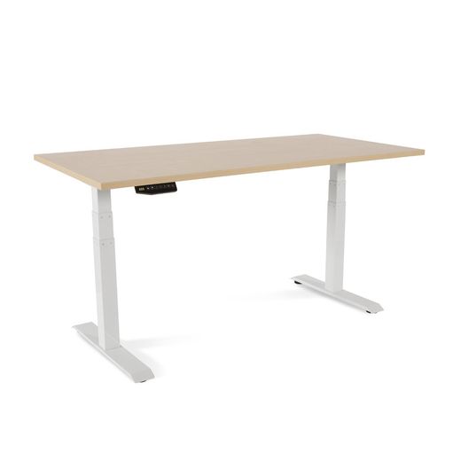 Mesa 160 cm Regulable En Altura Electricamente Con 3 Telescopicos Haya