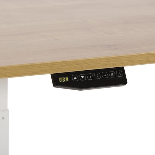 Mesa 160 cm Regulable En Altura Electricamente Con 3 Telescopicos Haya