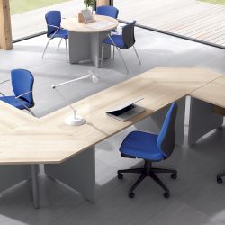 Mesa Ángulo 90º Aluminio/Gris