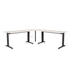 Mesa Ángulo 90º Aluminio/Gris