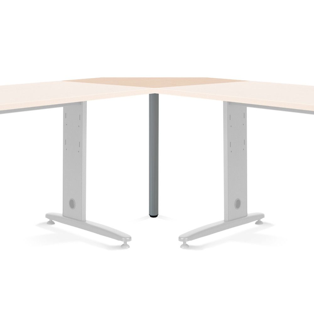 Mesa Ángulo 90º Aluminio/Haya