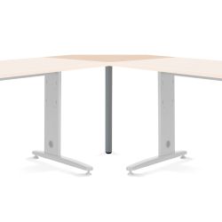 Mesa Ángulo 90º Aluminio/Haya