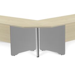 Mesa Ángulo 90º Aluminio/Roble