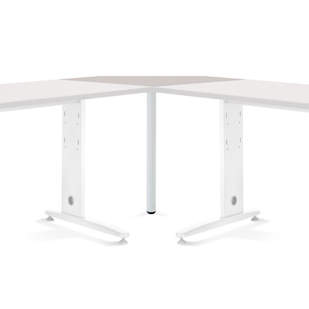 Mesa Ángulo 90º Blanco/Gris