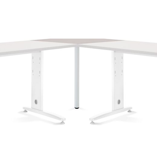 Mesa Ángulo 90º Blanco/Gris