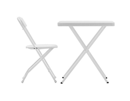 Mesa cuadrada plegable Bistrot70 multiusos blanca 69x69 cm