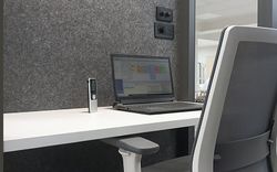 Mesa de Trabajo Vega 2 con Tablero Blanco Premium para Cabina