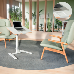 Mesa elevable pequeńa neumática plegable Leitz Ergo