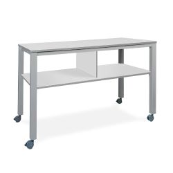 Mesa Executive 2 Niveles 160 x 80 Aluminio/Gris