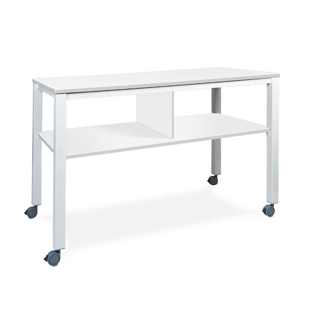 Mesa Executive 2 Niveles 160 x 80 Blanco/Blanco