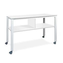 Mesa Executive 2 Niveles 160 x 80 Blanco/Blanco
